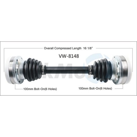 Surtrack Axle Cv Axle Shaft, Vw-8148 VW-8148